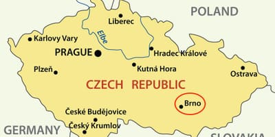 Карта Брно Чехия