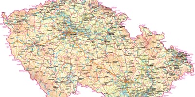 Карта Чехии