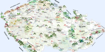 Замки в Чехии карта
