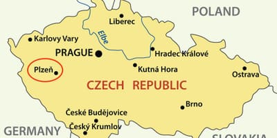 Пльзень Чехия карте