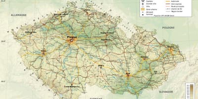 География Чехии на карте