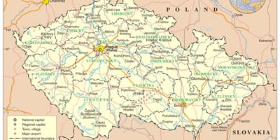 Карта Чехии
