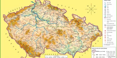 Карта Чехии