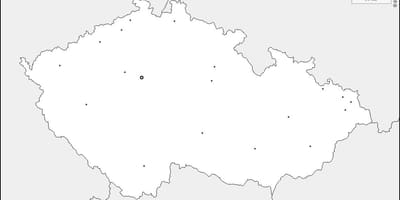 Пустая карта Чехии