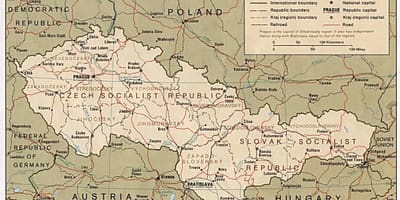 Карта Чехословакия 1918