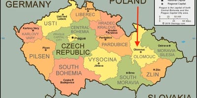 Карта оломоуц, Чешская Республика