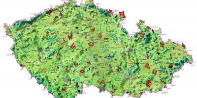 Туристическая карта Чехии
