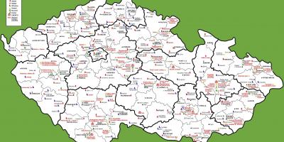 Карта достопримечательность Чехии